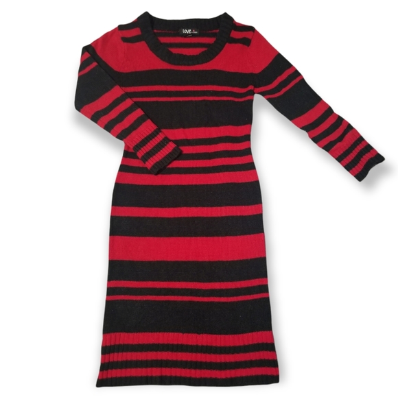red and grey striped sweater dress Bold Fuschia Sexy Mini Dress: Tight Cross Halter Ruched O-Ring Festival Fuchsia / S main image 0
